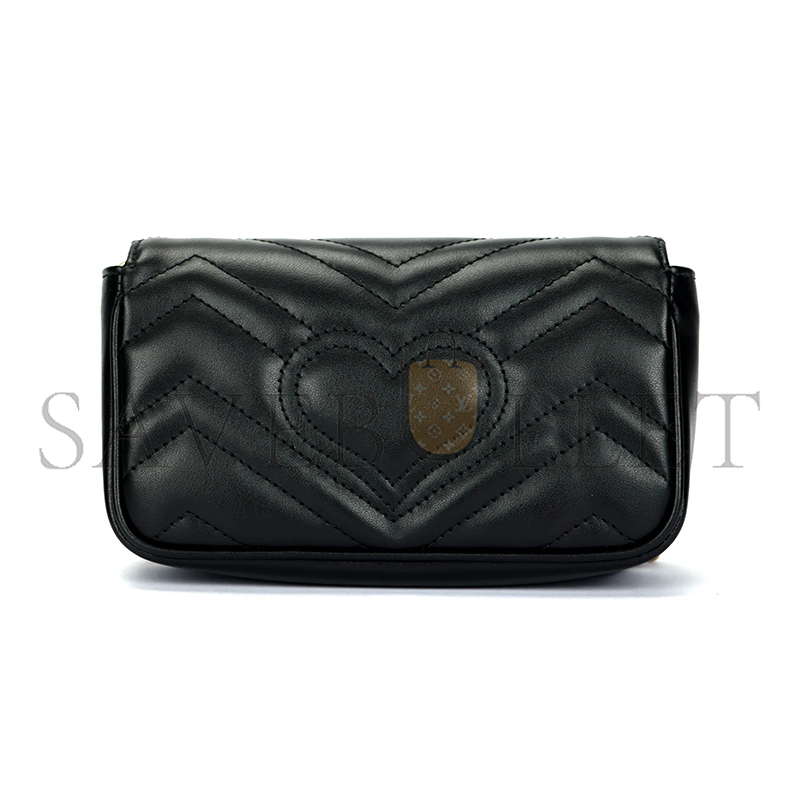 GUCCI GG MARMONT MATELASSÉ LEATHER SUPER MINI BAG 476433 (16.5*10*4.5cm)